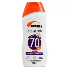 Protetor Solar Facial e Corporal FPS 70 120ml - Nutriex