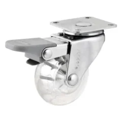 Rodizio Giratório 2 Rodas PU com Freio 40kg - Vonder