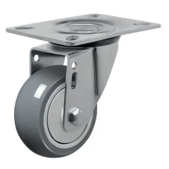 Rodízio Giratório 3" Roda PVC Capacidade 60Kg - Schioppa