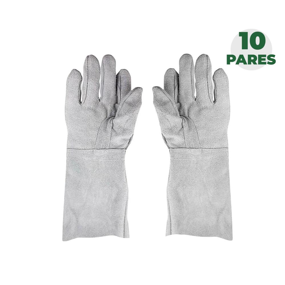 Combo Luva Raspa Reforçada 15 cm 10 Pares Luveq em Oferta
