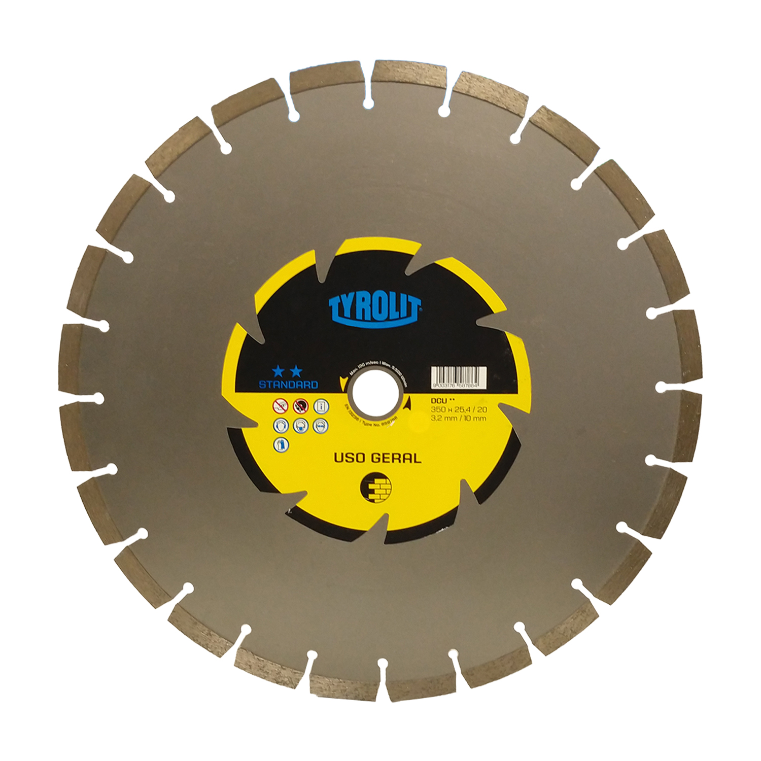 Disco Diamantado Segmentado 350 x 25,4 mm Tyrolit em Oferta!