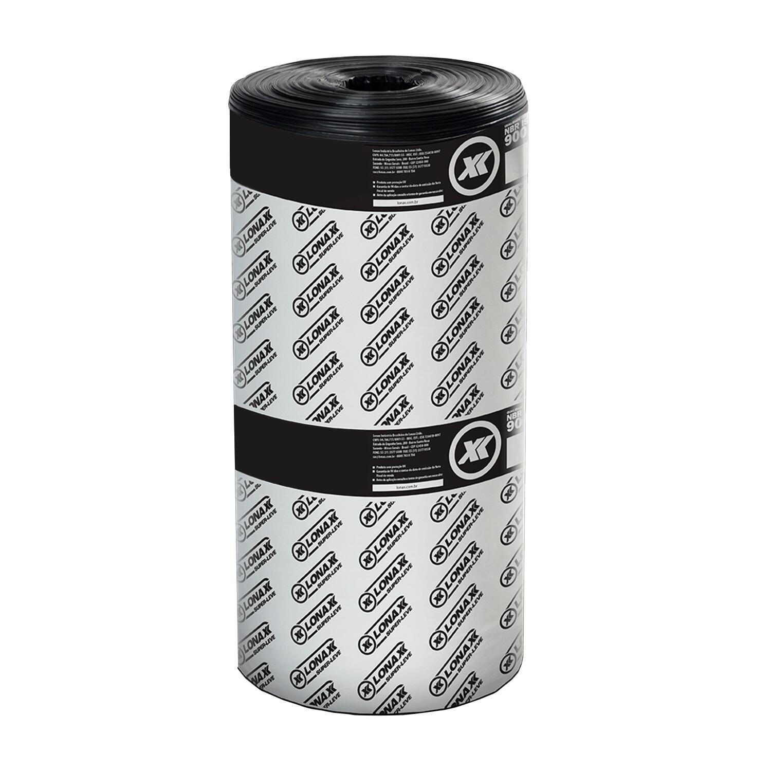 Lona Preta 4 x 110 metros 30 kg Lonax em Promoção!