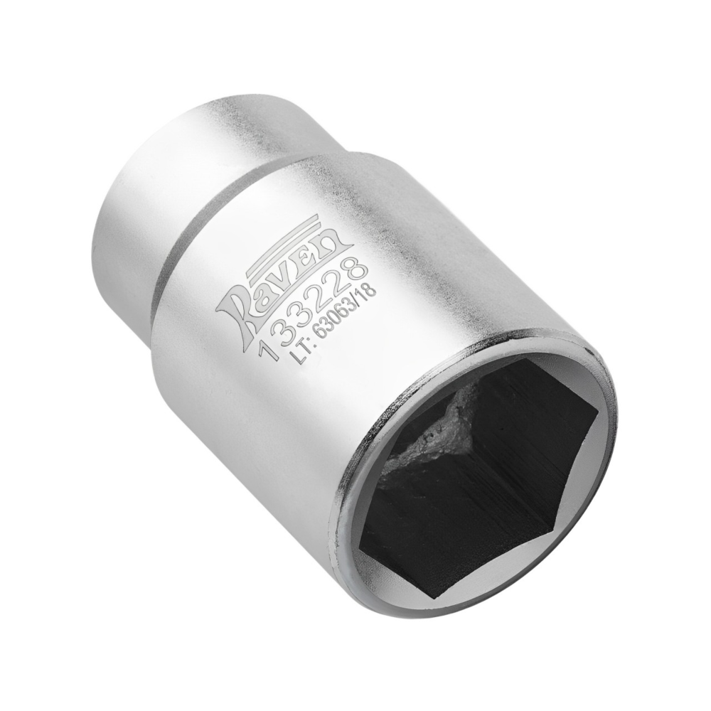 Soquete Longo Sextavado 36 mm encaixe 3/4 Raven Confira já!