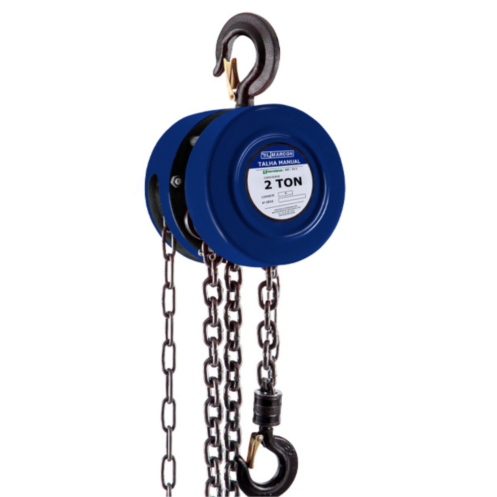 Talha Manual 2T Marcon Eleve Cargas com Segurança!
