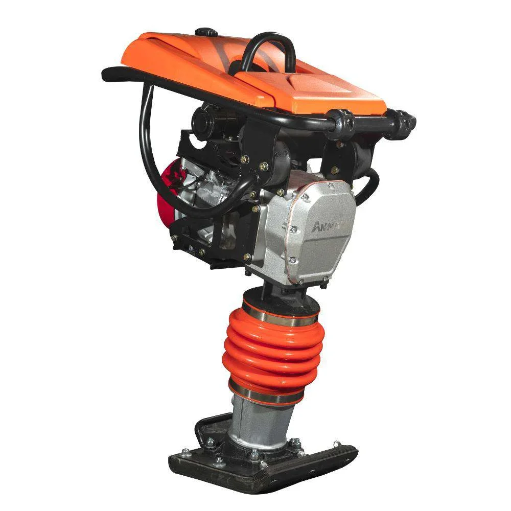 Compactador de Solo 5,5HP RM80 com Motor à Gasolina Anmax