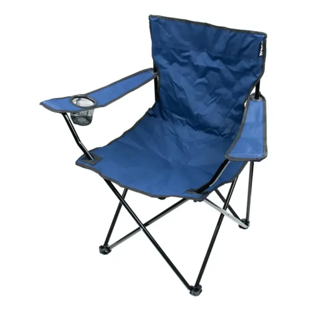Cadeira Dobrável Azul com Apoio de Braço - Kala-327989
