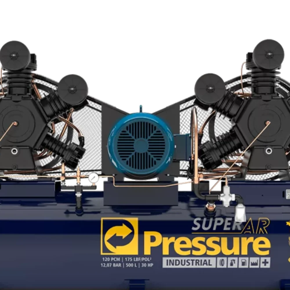 Compressor de Ar 120PCM 500L Super Ar 380/660V Trifásico - Pressure