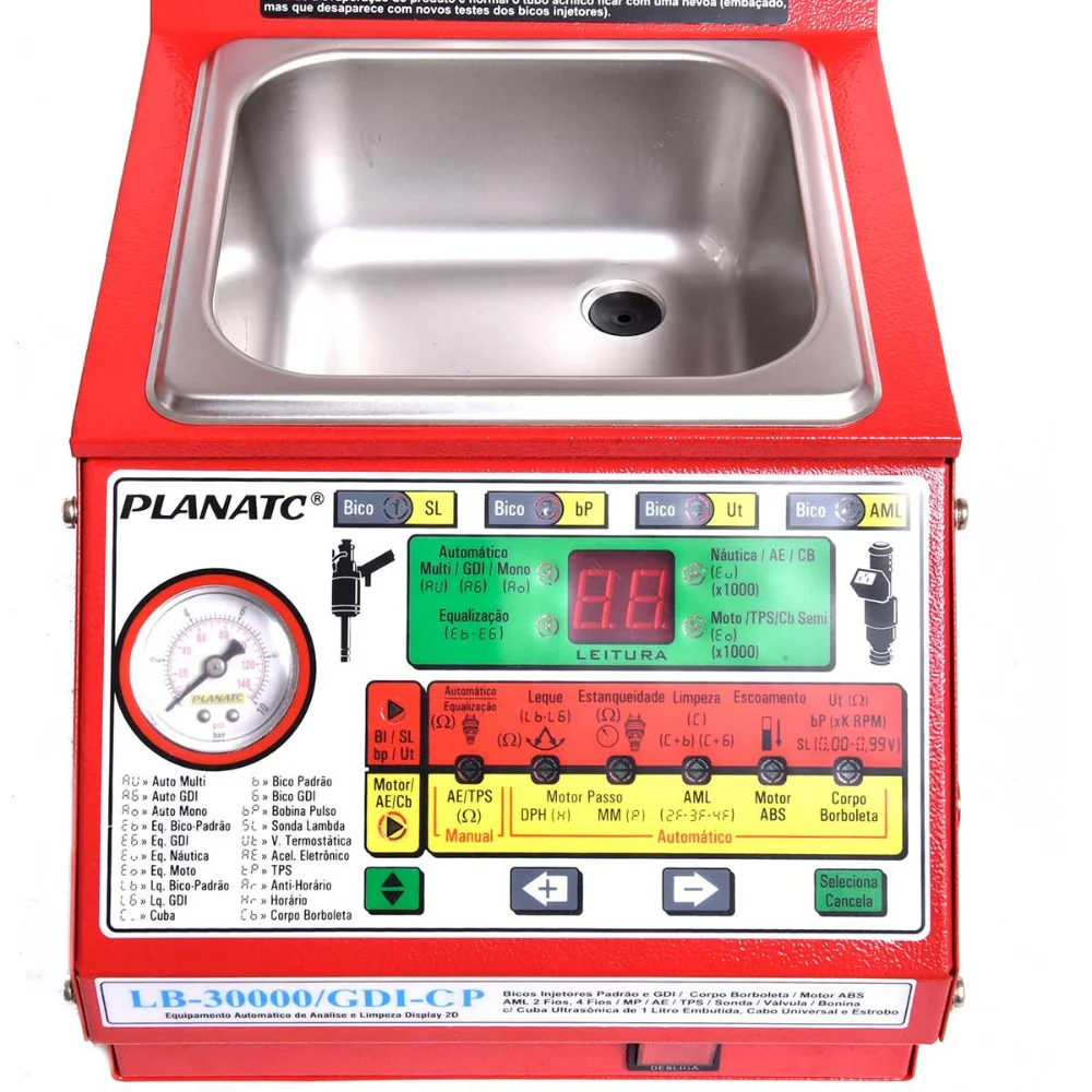 Máquina de Limpeza e Teste de Injetores e Injeção Direta - Planatc-LB-30000