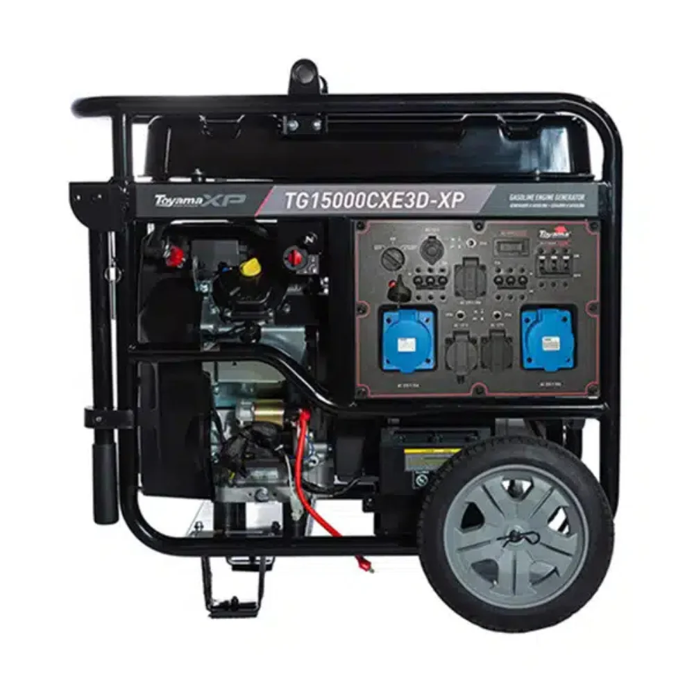 Gerador de Energia TG15000CXE3D-XP a Gasolina 17 KVA 220V Trifásico com Partida Elétrica - TOYAMA-201-058