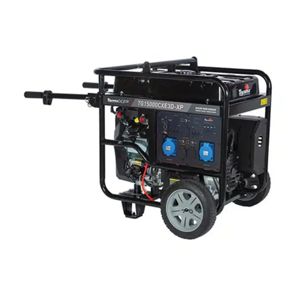 Gerador de Energia TG15000CXE3D-XP a Gasolina 17 KVA 220V Trifásico com Partida Elétrica - TOYAMA-201-058