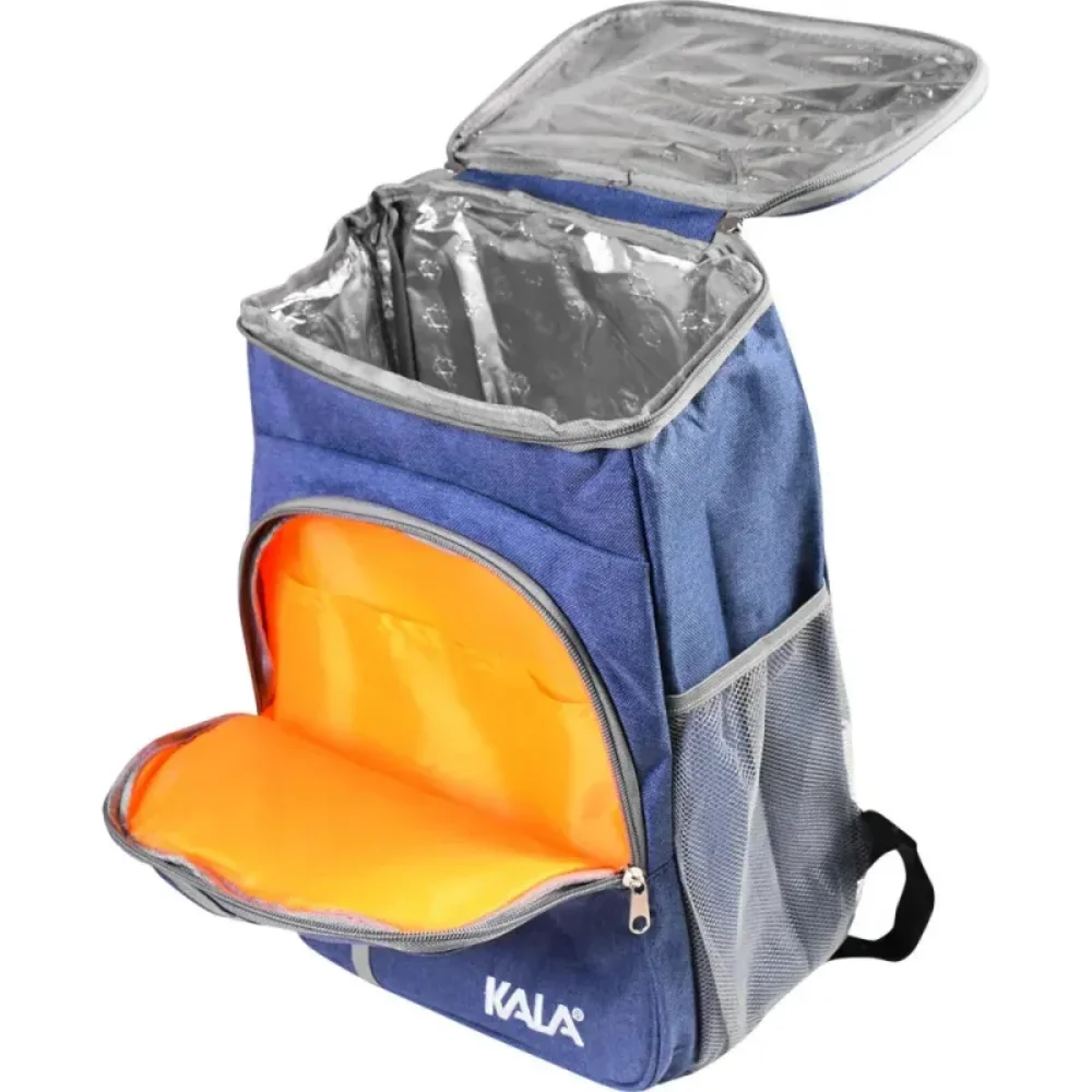 Mochila Térmica com 2 Bolsos Frontais 18L Azul - Kala-264732