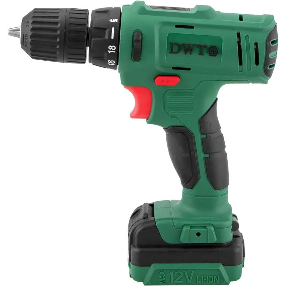 Parafusadeira e Furadeira a Bateria 3/8pol 12V Fonte Bivolt PFD120 - DWT