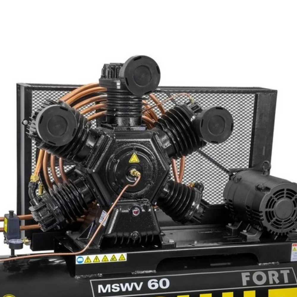 Compressor de Ar 60pcm 15HP 425L Motor Aberto 220/380V Trifásico - Schulz