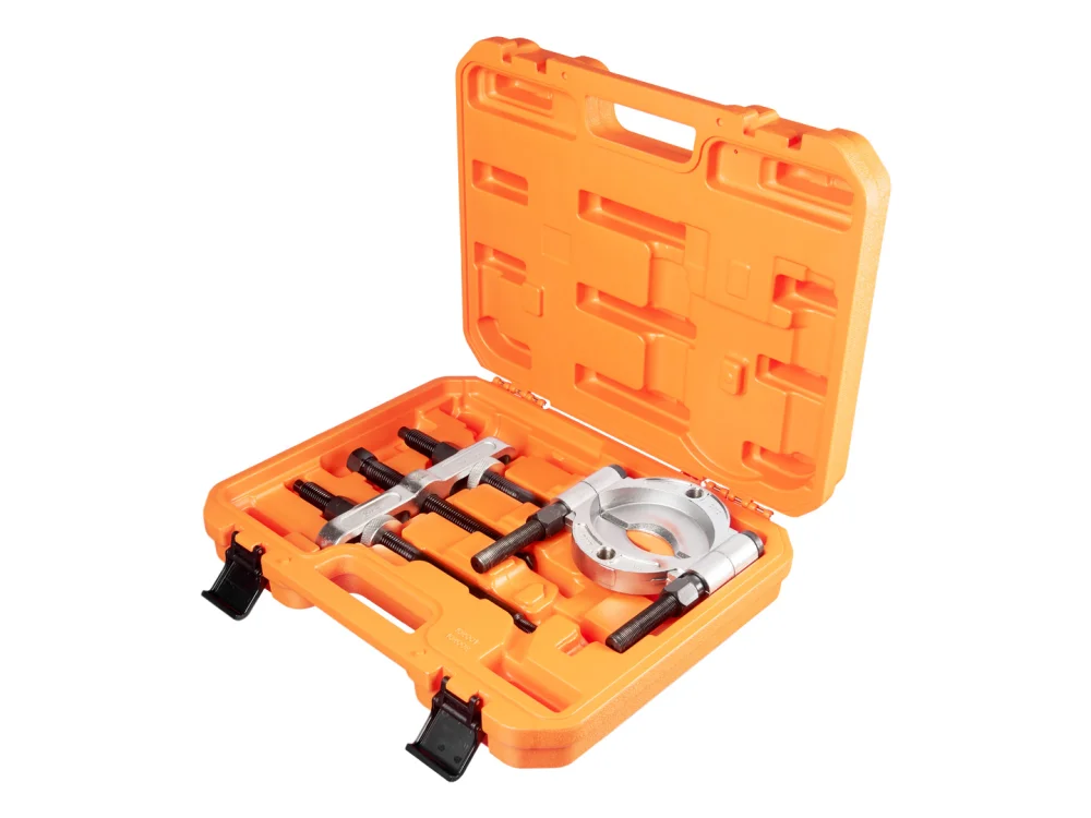 Extrator de rolamentos com diâmetro externo entre 25 e 115 mm.