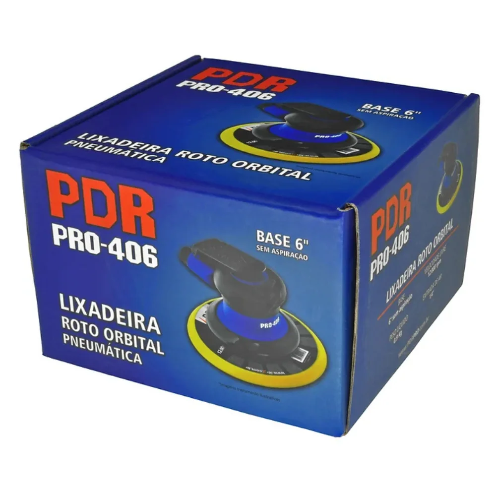 Lixadeira Roto Orbital Base 6 Pol Sem Aspiração - PDR-PRO-406