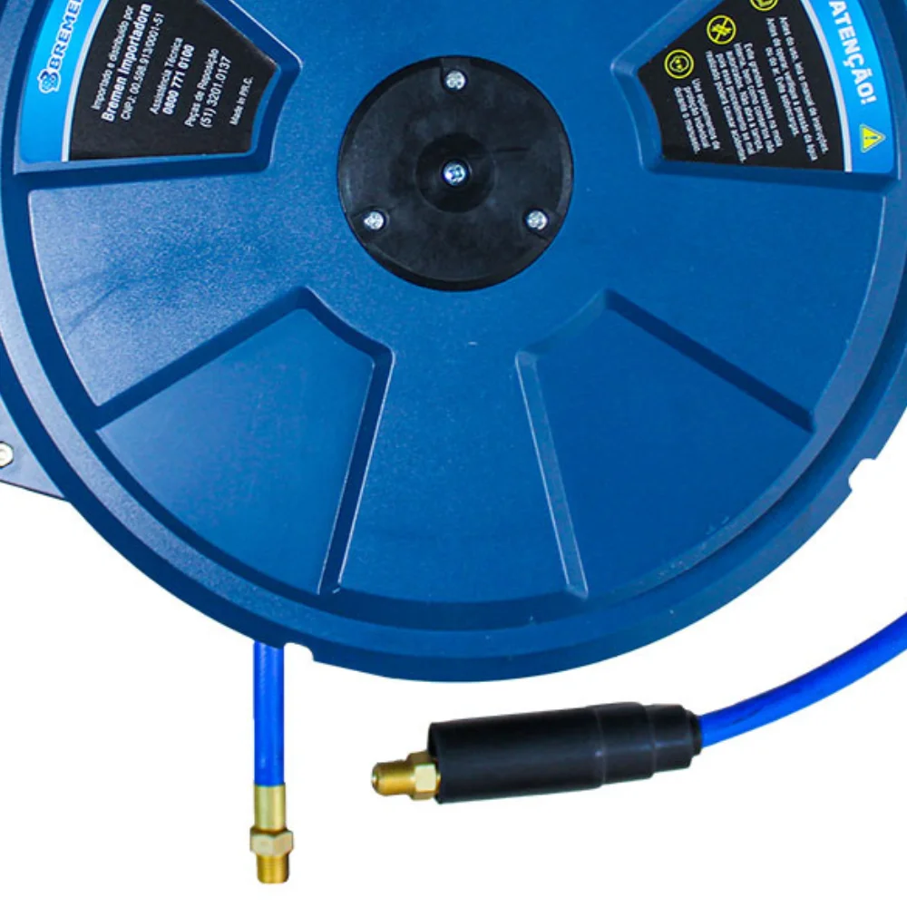 Carretel Fechado para Ar Comprimido - 15 m x 5/1 pol - Com Mangueira - Bremen-8113
