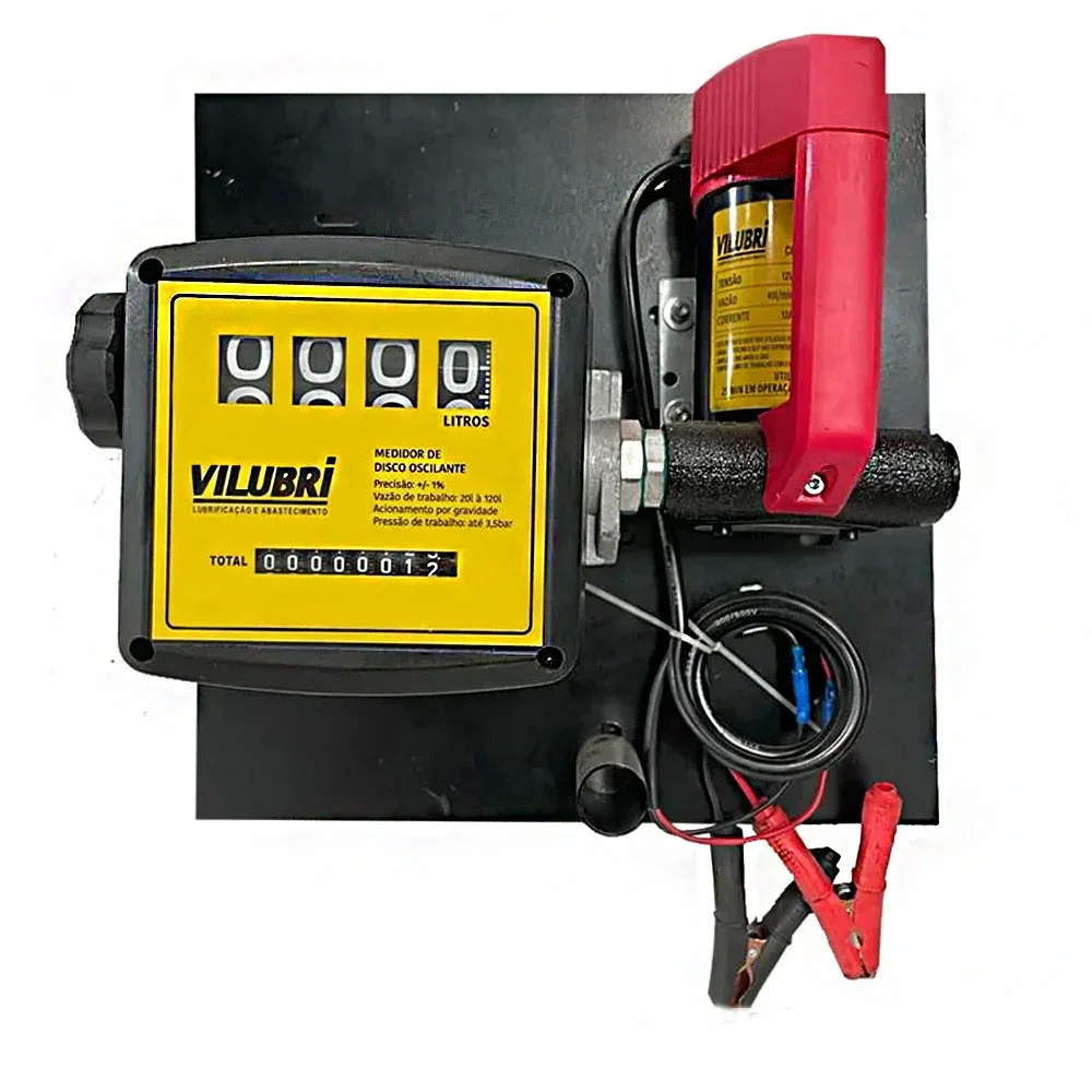Kit Abastecimento Diesel 12 V + Bacia de Contenção 4 Tambores – 1000 L - Vilubri