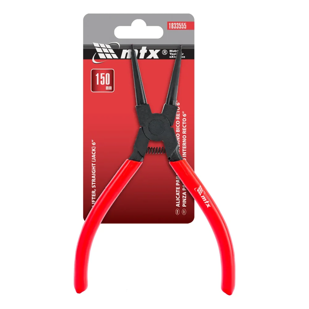Alicate Anéis Internos Bico Reto 150mm – MTX-1833555