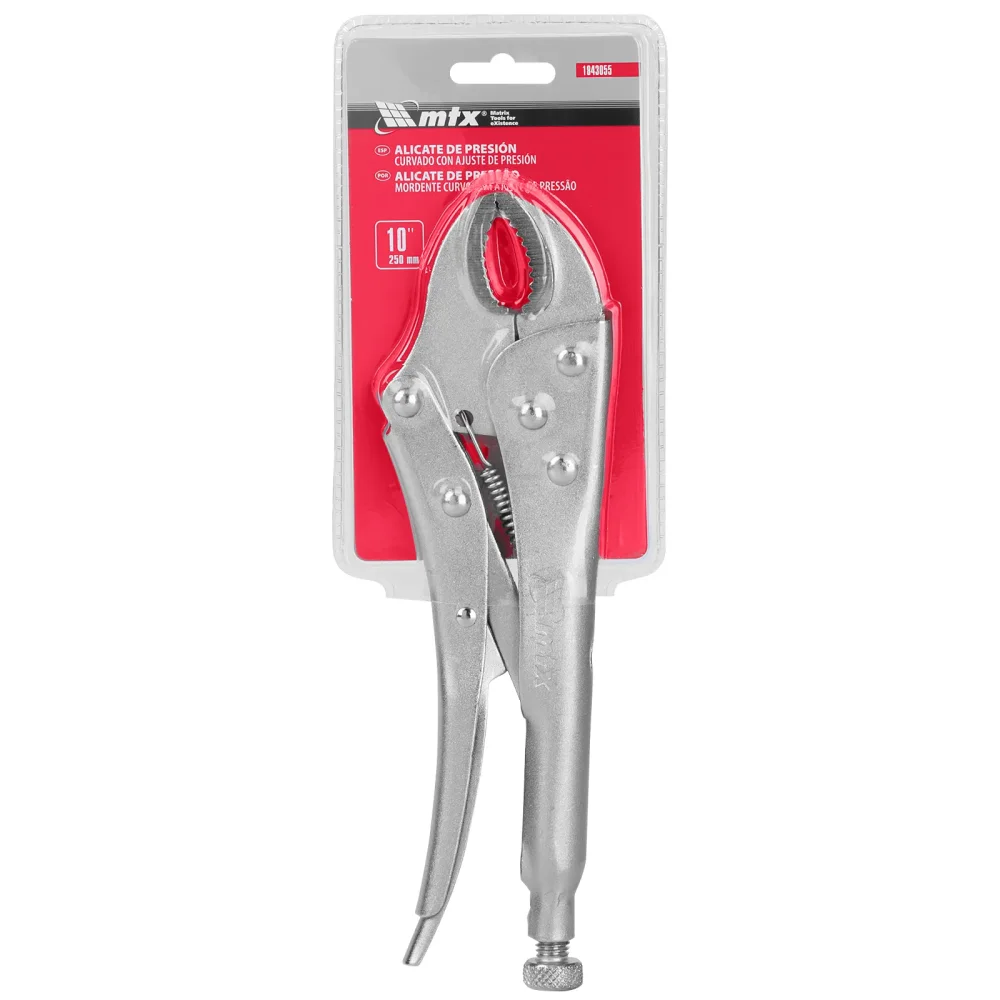 Alicate de Pressão 10" 250mm Mordente Curvo – MTX-1843055