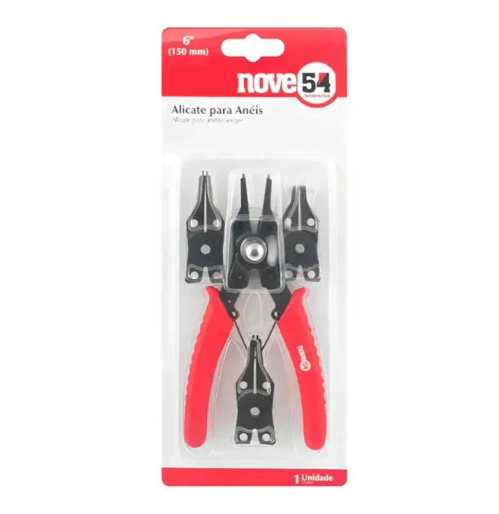 Alicate para Anéis 6 Pontas Intercambiáveis – Nove54-3662000604