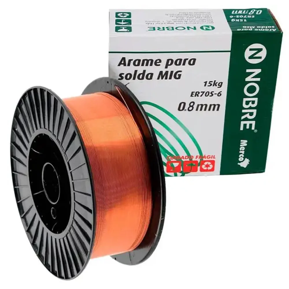 Rolo de Arame 15KG MIG 0,8MM - Nobre