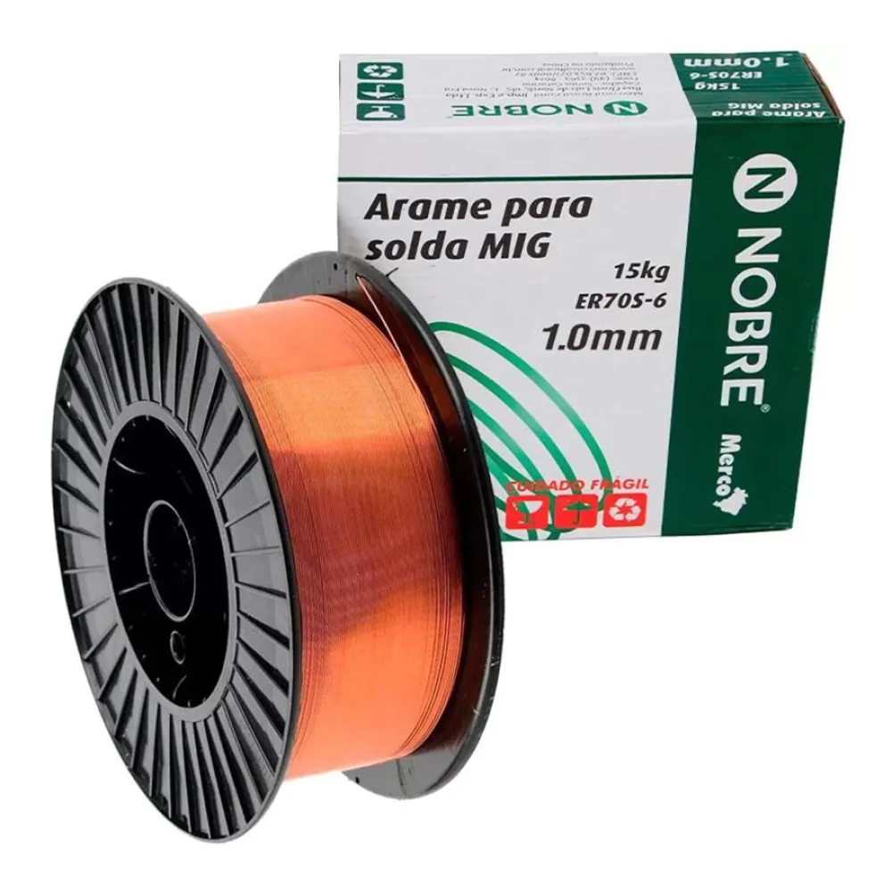 Rolo de Arame 15KG MIG  1,0MM - Nobre-895