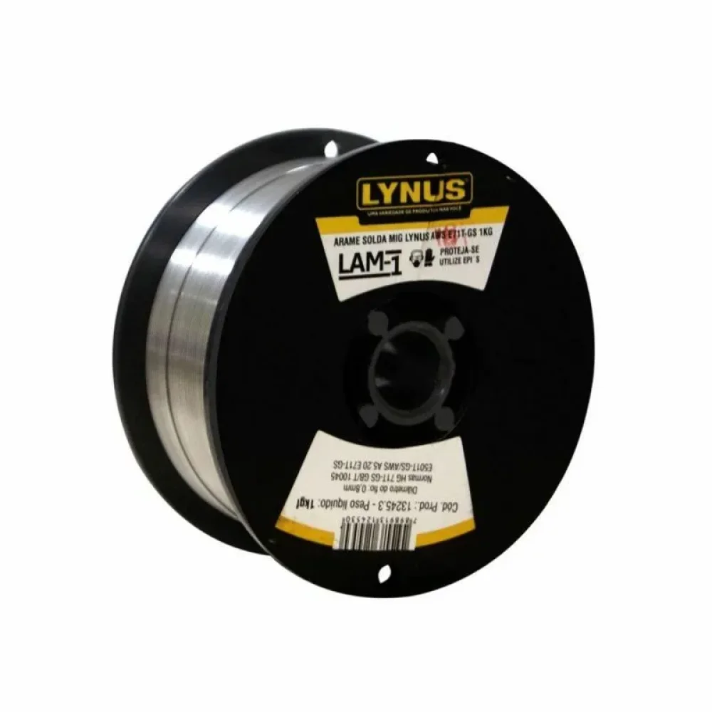 Arame Solda MIG 1KG 0,8MM AWS E71T-GS - LYNUS- LAM-5- 00013245.3