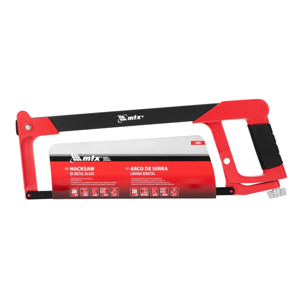 Arco de Serra Lâmina Bimetal 300mm Cabo Dupla Injeção – MTX‑775939
