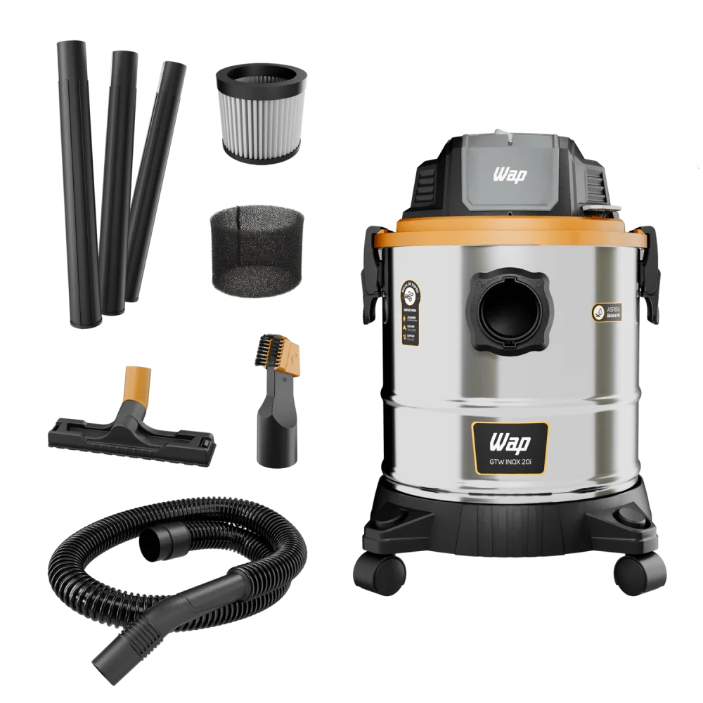 Aspirador de Pó e Água 1900W GTW Inox 20i – Wap-FW010265