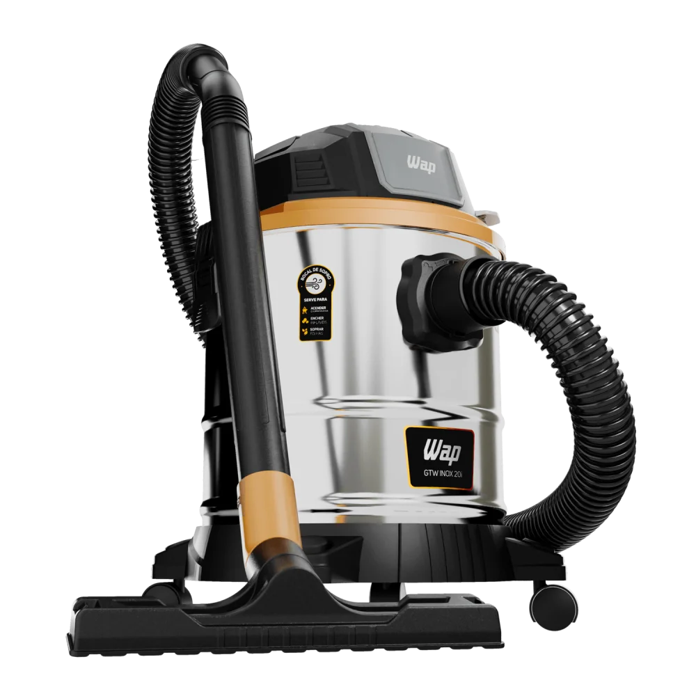 Aspirador de Pó e Água 1900W GTW Inox 20i – Wap-FW010265