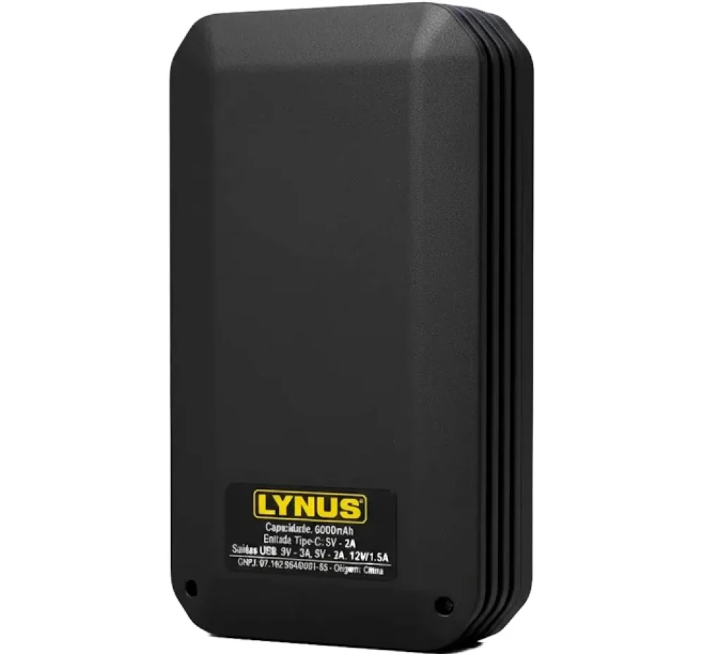 Auxiliar de Partida 6000mAh 12V LAP-6000 com Acessórios – Lynus-00005178.0