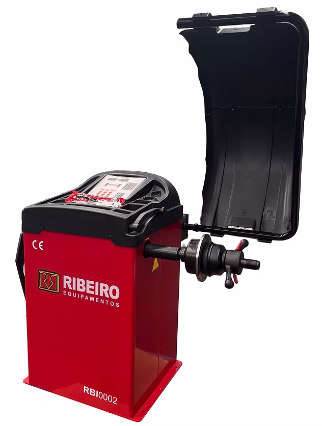 Balanceadora de Rodas Automática Computadorizada Vermelha 220V Monofásica – Ribeiro-RB1002