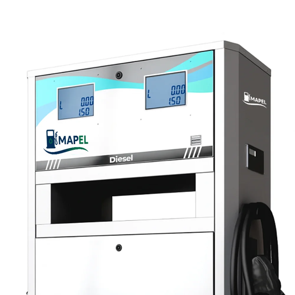Bomba Industrial Eletrônica para Combustível Dual 2 Bicos 4 Displays e 1 Fluido LBB-I212 - Mapel