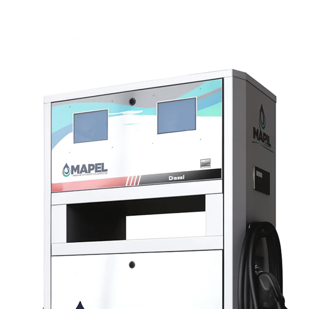 Bomba Industrial Eletrônica para Combustível Dupla 2 Bicos 4 Displays e 2 Fluídos B-I222 - Mapel