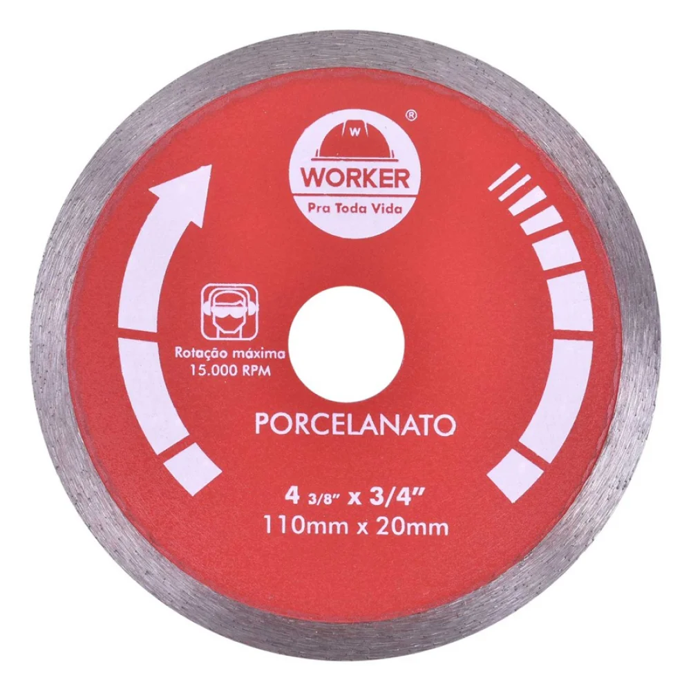 Disco Diamantado Porcelanato 110mm x 20mm - Worker