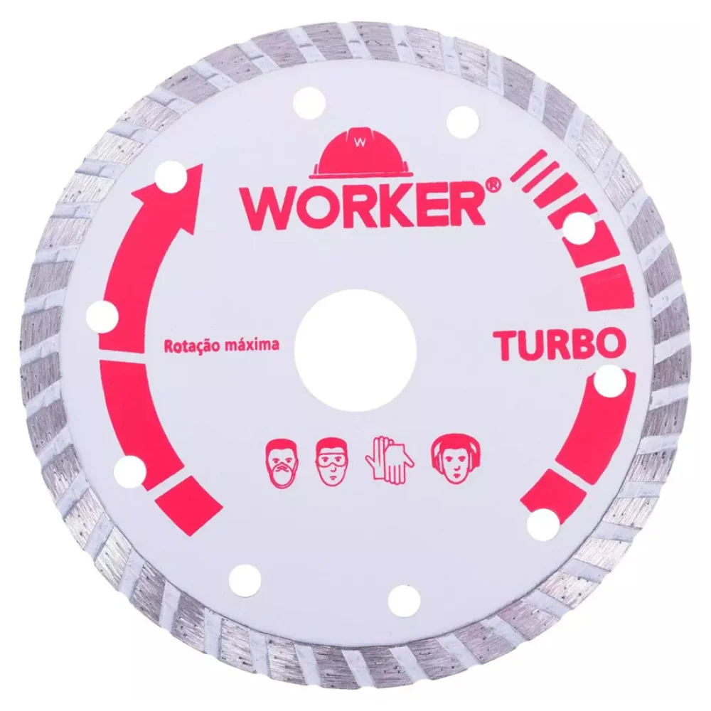 Disco Diamantado Turbo 110mm x 20mm - Worker