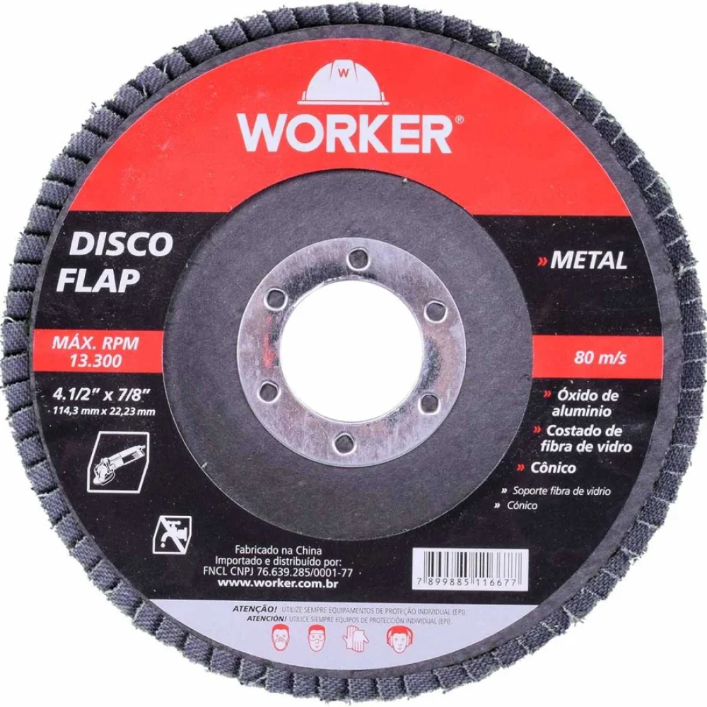 Disco Flap Reto G40 115x22;2mm - Worker