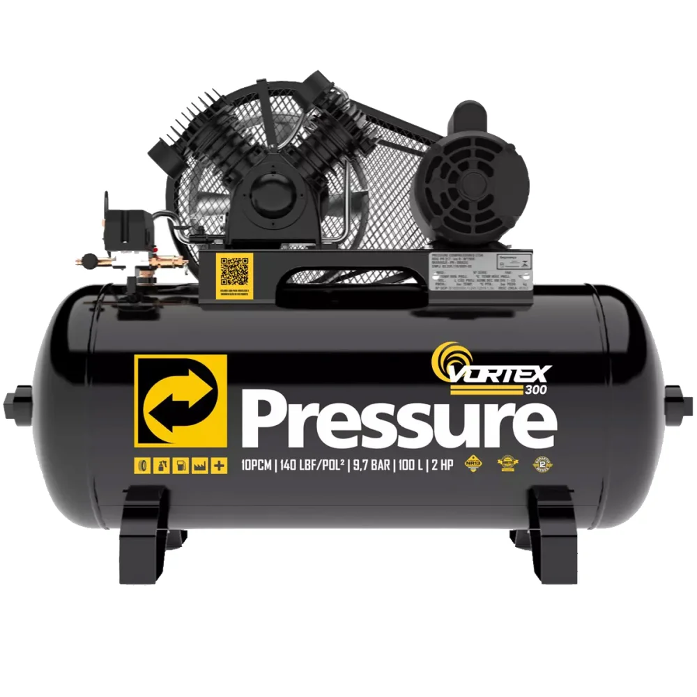 Compressor de Ar 10 PCM 100L 140Psi  127/220V Mono - Pressure-Vortex 300