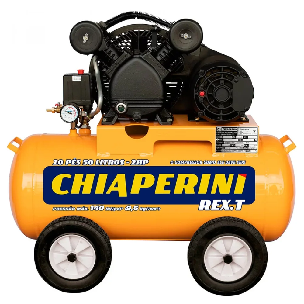 Compressor de Ar 10 PCM 50L 2Hp 220/380V Trifásico- Chiaperini-26200