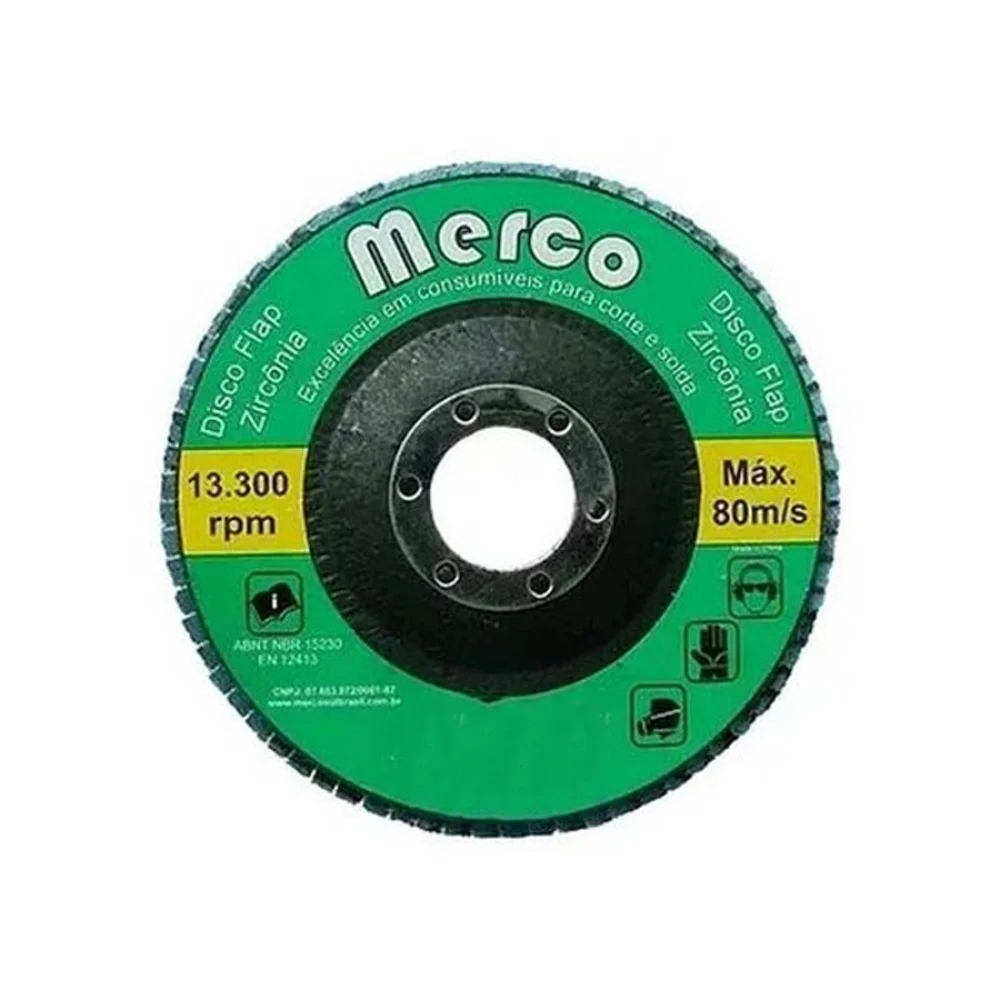 Disco Flap Zirc 4.1/2 - gr 40 - Merco-000830