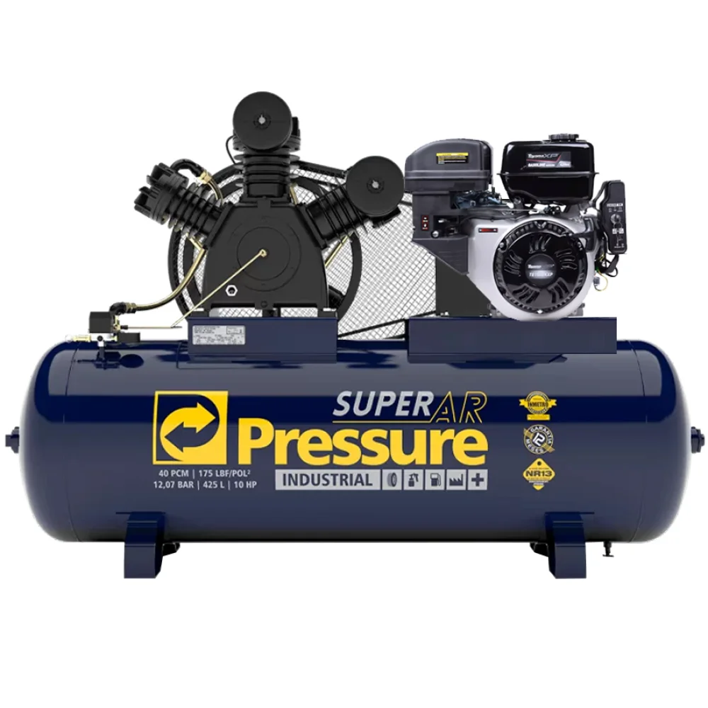 Compressor de ar 40 Pcm à Gasolina 15HP Partida Elétrica - Pressure-89688
