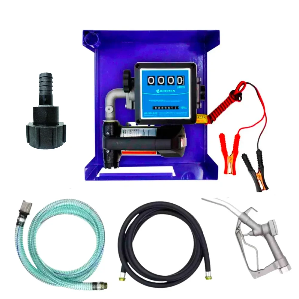 Kit Bomba de Abastecimento 40L/M 155W 12V para Diesel com adaptador de Reservátorio - Bremen-8830