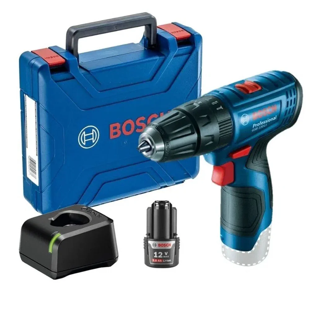 Parafusadeira Furadeira a bateria Bosch GSB 120-LI, 12V - 06019G81E1000 - Bosch