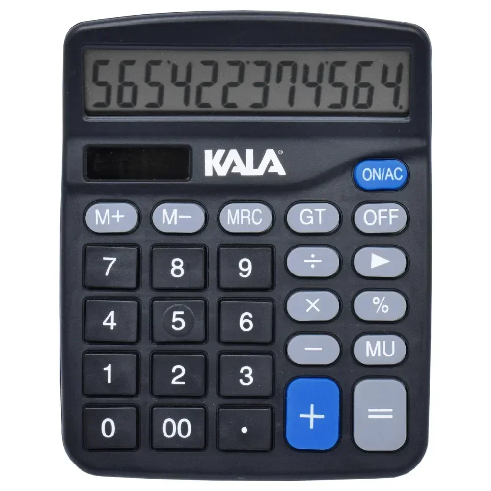 Calculadora de Mesa Solar e Bateria 12 Dígitos – KALA-15453