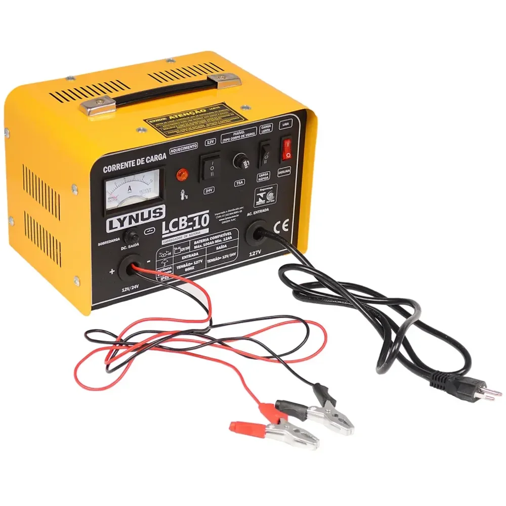 Carregador de Bateria Portátil 220V - LYNUS - LCB-10 - 00005387.6
