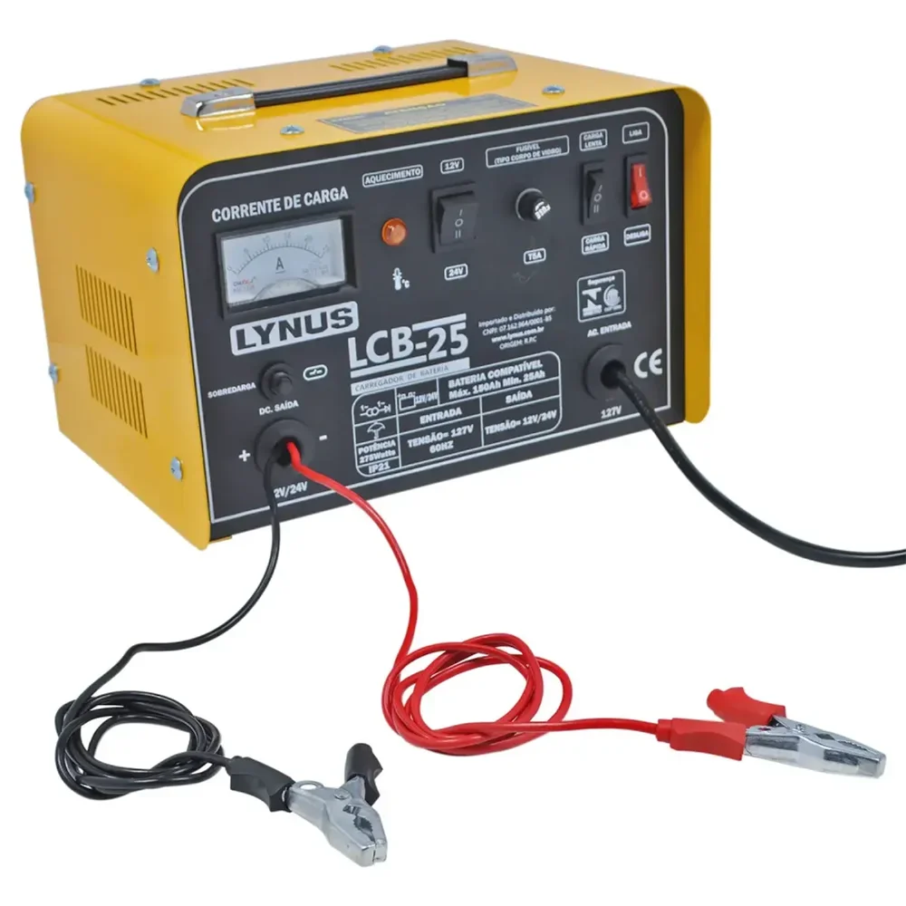 Carregador de Bateria Portátil 220V - LYNUS - LCB-25 - 00005389.2