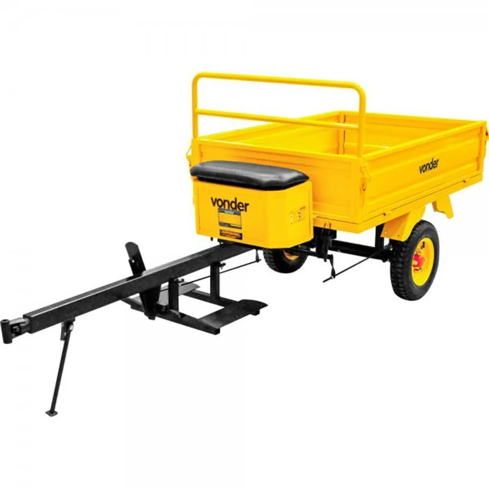 Carreta Agricola Para Motocultivador C/ Freio e Capacidade 300Kg - VONDER