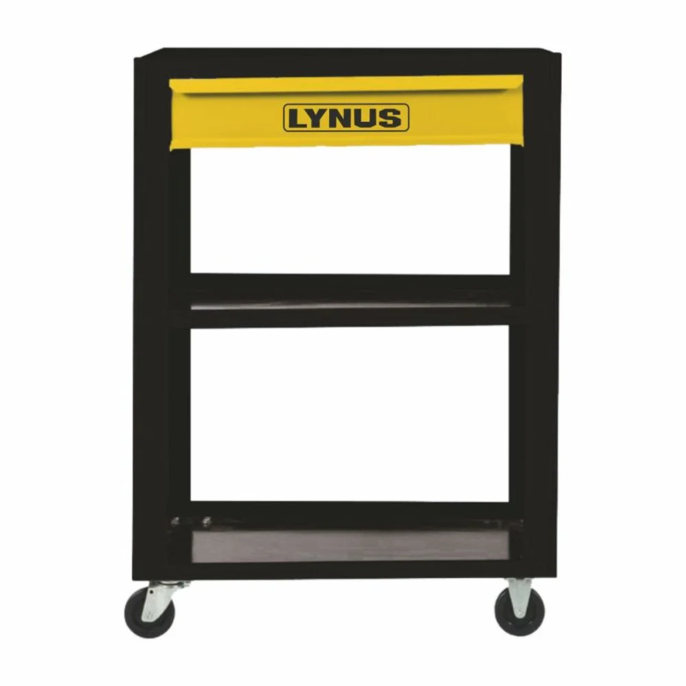 Carrinho de Ferramentas Aberto com 3 Prateleiras e 1 Gaveta – Lynus‑14629.7