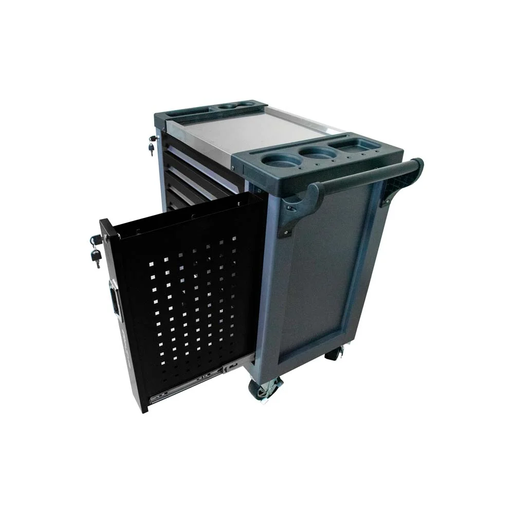 Carrinho de Ferramentas em Aço com 7 Gavetas Preto- SigmaTools-1205100623