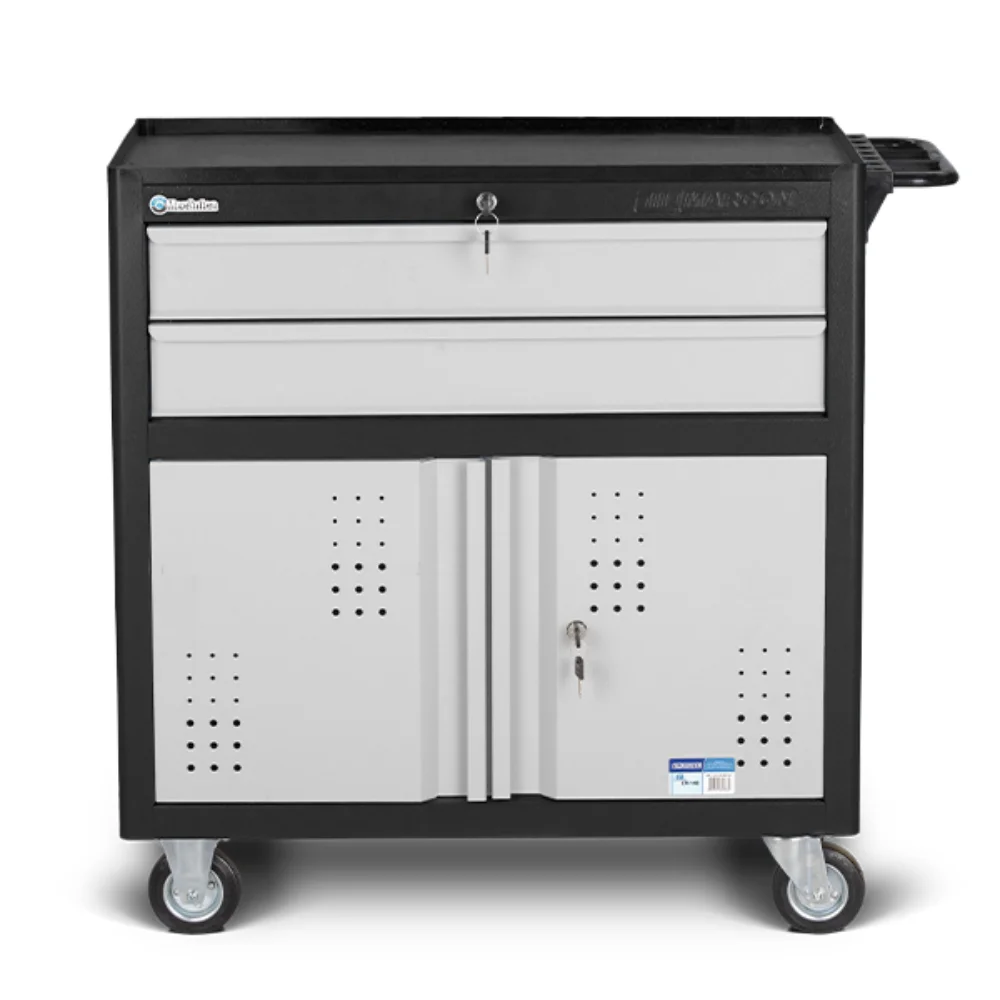 Carrinho de Ferramentas Fechado com 2 Gavetas e Porta - Marcon-CR-14B